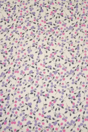 Prezzo Di Fabbrica Tessuto Popeline Light Print Katia - Ciliegia Fluor