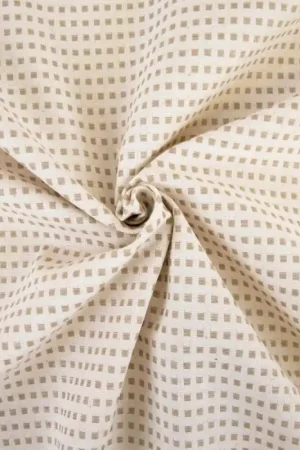 Tessuto Recycled Canvas Plaid Katia - Natural Pagamento Sicuro