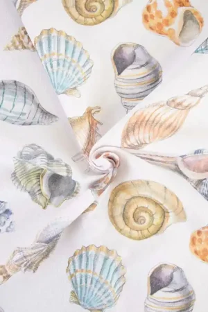 Non Perdere Tessuto Recycled Canvas Print Katia - Sea Shells