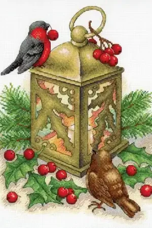 kit ricamo a punto croce - Lanterna invernale - MP Studia Affare