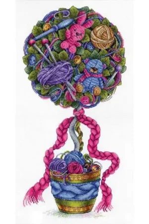 Miglior Prezzo kit ricamo a punto croce - Albero per maglieria - MP Studia