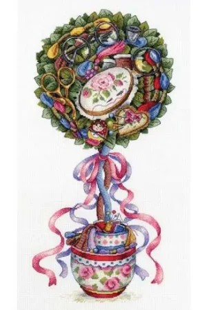 kit ricamo a punto croce - Albero di cucito - MP Studia Prezzo Basso