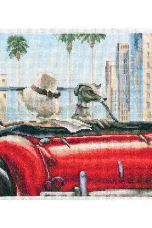 kit ricamo a punto croce - Vita affascinante - RTO Popolare