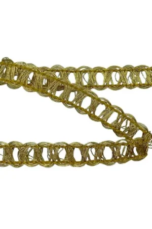Passamaneria Bordino Copripunto Lurex Filo Oro Metallico Lamè Alto 1 Cm Occasione