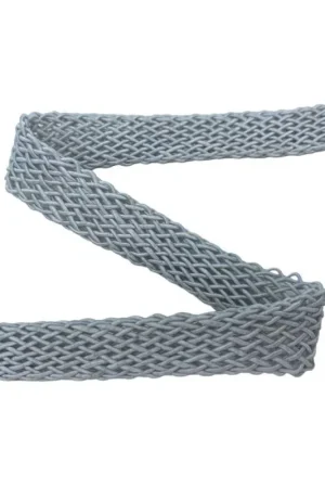 Di Tendenza Passamaneria Rete Tubolare Grigio Chiaro Alta 15 Mm