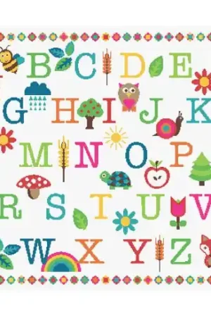 kit ricamo a punto croce - ABC piccola foresta - Princesse Popolare