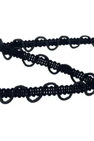 Passamaneria Asole Occhielli Similpelle Nero Corsetti Bustini Alta 12 Mm Sconto