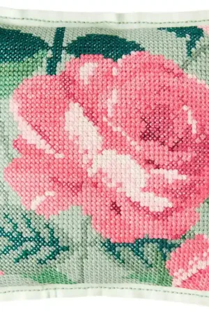 Kit Punto Croce - Cuscino Rose - Rico Design Ultimissimo Modello