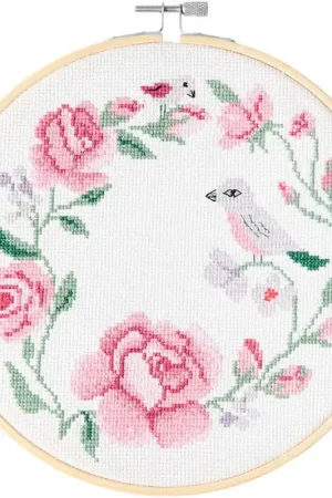 Popolare Kit Punto Croce - Roses - Rico Design