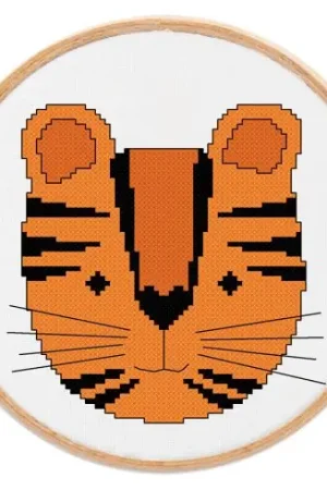 kit ricamo a punto croce - Piccola tigre - Princesse Ultimissimo Modello