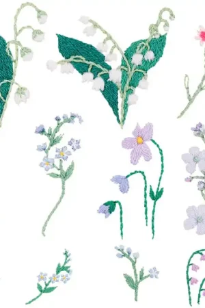 Kit per Ricamare e Incollare - Flowers - Rico Design Vendita Finale