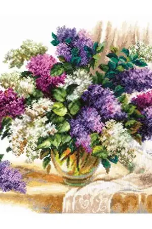 kit ricamo a punto croce - L'odore di lilla - Magic Needle Direttamente Dal Produttore