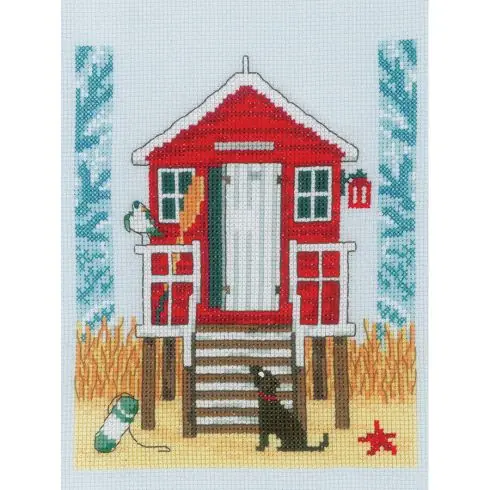 Direttamente Dal Produttore kit ricamo a punto croce - casa sulla spiaggia - Vervaco