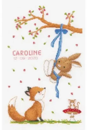 Offerta Del Giorno kit ricamo a punto croce - Amici della foresta - Vervaco