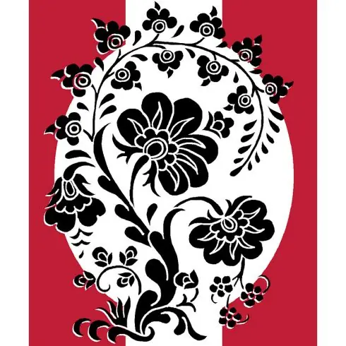 Ultimissimo Modello Kit di tela per bambini - Arabeschi in fiore - Luc Créations