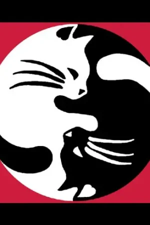 Kit di tela per bambini - Ying Yang chats - Luc Créations Nuova Collezione