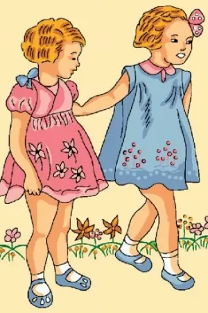 Kit di tela per bambini - le gemelle - Luc Créations Offerta