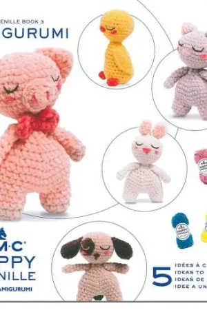 Libro - 5 idee per lavorare all'uncinetto Happy Chenille Book 3 - DMC Promozione