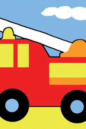 Kit di tela per bambini - il camion dei pompieri - Margot de Paris Prezzo Conveniente