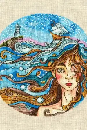 Miglior Prezzo kit ricamo a punto croce - Sogni d'oceano - Toison d'or