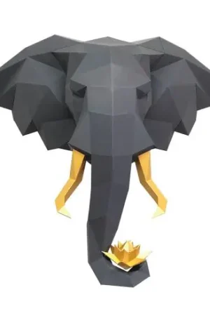 Puzzle 3D - Elefante e loto - Wizardi Professionale