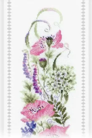 Saldi Kit per banner da ricamo - assortimento di fiori - Riolis