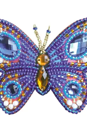Kit Spilla per Ricamo con Perline - Blue Butterfly - Nova Sloboda Soddisfatti O Rimborsati