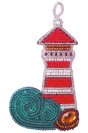 Kit Pendente per Ricamo con Perline - Lighthouse - Nova Sloboda Subito Disponibile
