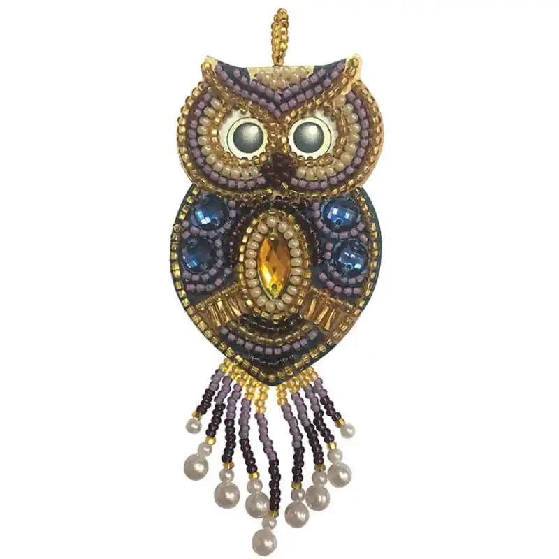 Ordina Subito Kit Pendente per Ricamare con Perline - Owl - Nova Sloboda