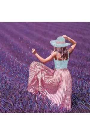 Occasione Kit di ricamo con perline - Campo di lavanda - Nova Sloboda