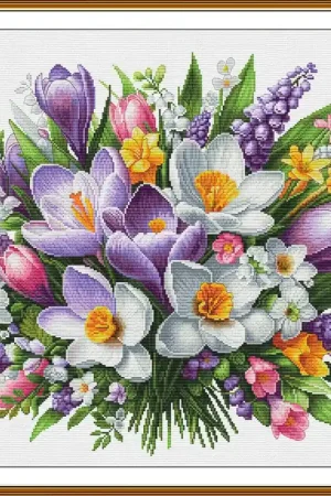 Kit di Ricamo - Colorful Bouquet - Nova Sloboda Bestseller