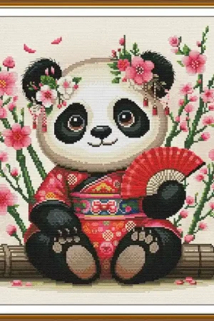 Ultimissimo Modello Kit di Ricamo - Little Panda - Nova Sloboda