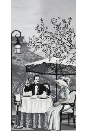 kit ricamo a punto croce - La città dell'amore - Età adulta - Nova Sloboda Spedizione Espresso