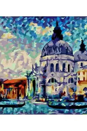 Popolare Kit di pittura per numero - Venezia colorata - Wizardi