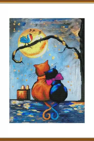 Più Venduto Kit di Ricamo - Moonlit Night - Nova Sloboda