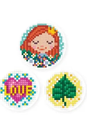 Adesivo da ricamo Diamante - foglio 3 adesivi - Principessa 2 - Collection d'Art Direttamente Dal Produttore