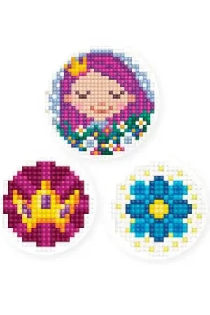Adesivo da ricamo Diamante - Foglio 3 adesivi - Principessa 1 - Collection d'Art Subito Disponibile