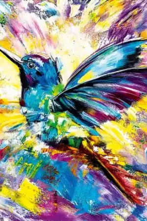 Kit ricamo diamante - Volo dei colori - Wizardi Reso Gratuito