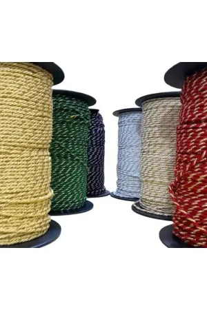 Ultimissimo Modello 5 Mt Passamaneria Cordoncino Filo Lurex 3 Capi Intrecciato Tinta Unita 3 Mm