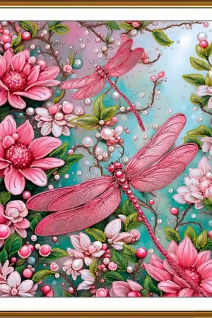 Kit di Ricamo con Perline - Girlfriends Dragonflies- Nova Sloboda Soddisfatti O Rimborsati