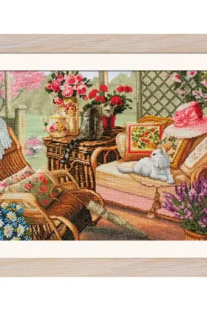 Spedizione Espresso Kit da Ricamo con Perline - Summer Terrace - Nova Sloboda