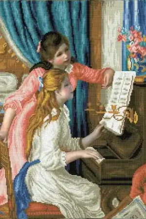 Solo Oggi Kit ricamo diamante - Ragazze al pianoforte dopo Renoir - Diamond Dotz