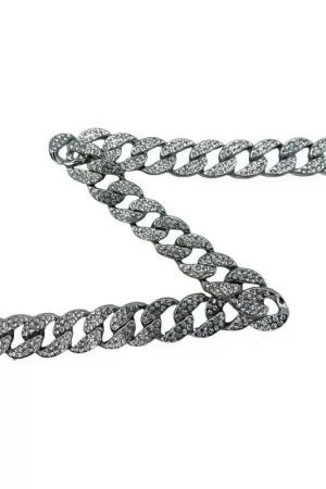 10 Cm Passamaneria Gioiello Catena Argento Strass Piccoli Alta 15 Mm Compra Adesso