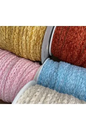 Passamaneria Copripunto Serpentina Agremano Ciniglia Bordo Smerlato Alto 1,5 Cm Più Venduto