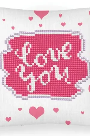 Sconto Kit cuscino ricamo diamante - Love you - Diamond Dotz