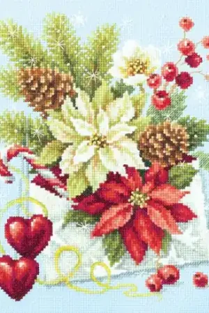 kit ricamo a punto croce - Buon Natale - Magic Needle Nuovo Arrivo