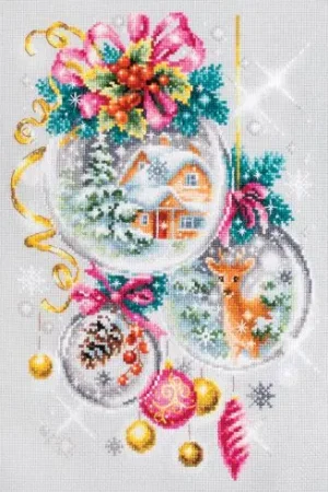 kit ricamo a punto croce - Un racconto di Natale - Magic Needle Offerta Limitata