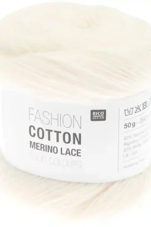Rico Design Fashion Cotton Merino Lace Solid Colours Vendita Finale