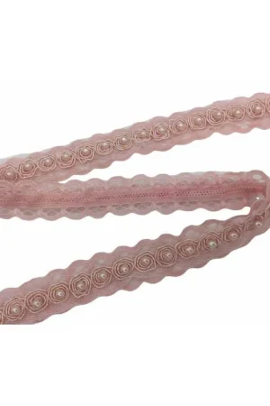 Solo Oggi 50 Cm Passamaneria Macramè Fiore Organza Perla Copri Punto Alto 15 Mm