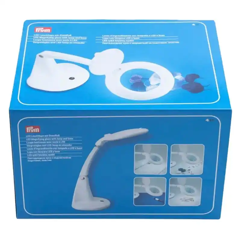 Lente d'Ingrandimento con Lampada LED e Base - Prym Nuovo Arrivo